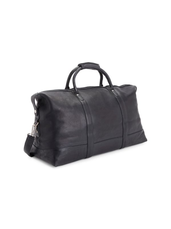 Royce New York Weekender Leather Duffel Bag